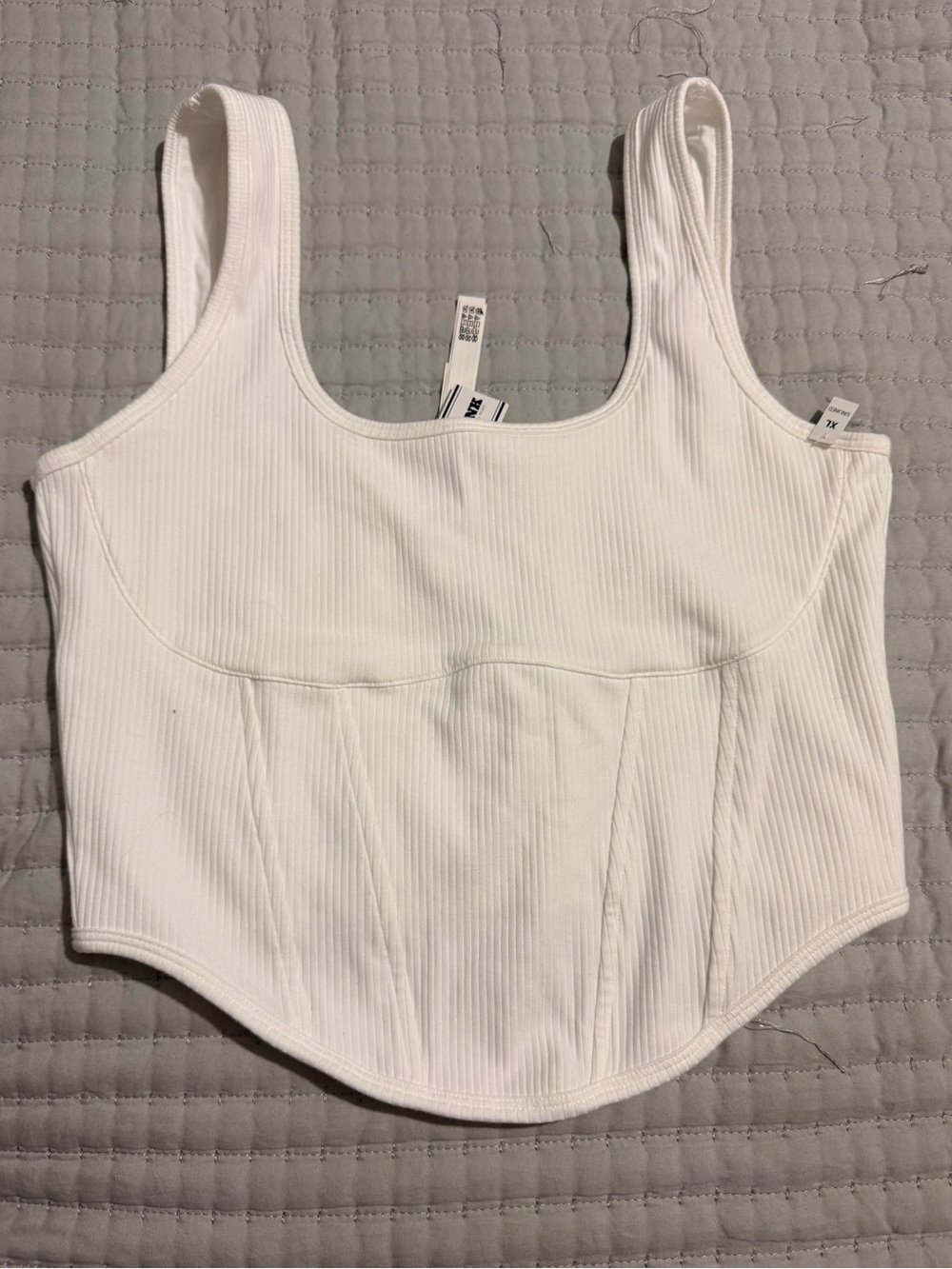 Victoria Secret Pink ribbed corset tank - Picture 2 of 12